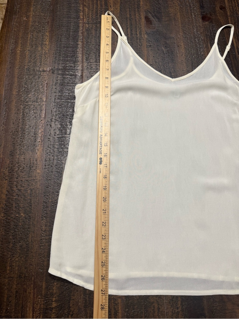 Cream V-Neck Spaghetti Strap Cami Top - Picture 5 of 6